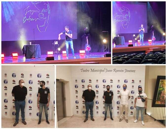 Momento de la actuación sin publico de Jorge Bolaños/TA.